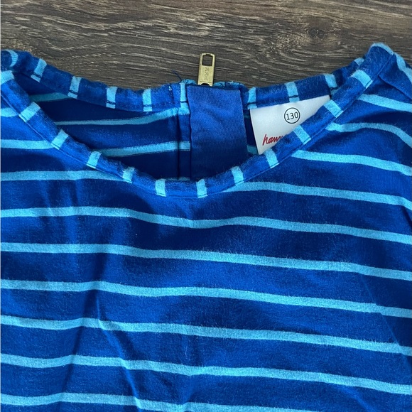 Hanna Andersson size 130 (US 8) Girls Outfit. Blue Long Sleeves & Leggings. - Picture 2 of 4